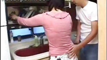 sweet chick seduced her best friends mom and made love with her in the living room