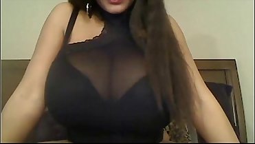 Friend'_s mom showing Big tits MILF on webcam