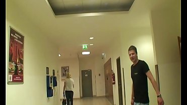 Blonde Mature Fucked In A Public Mall Restroom