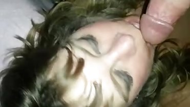 Toya from DATES25.COM - Clothed milf get spermed in the face