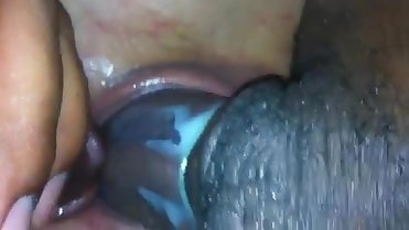 Blonde slut taking 2 dicks in the same hole